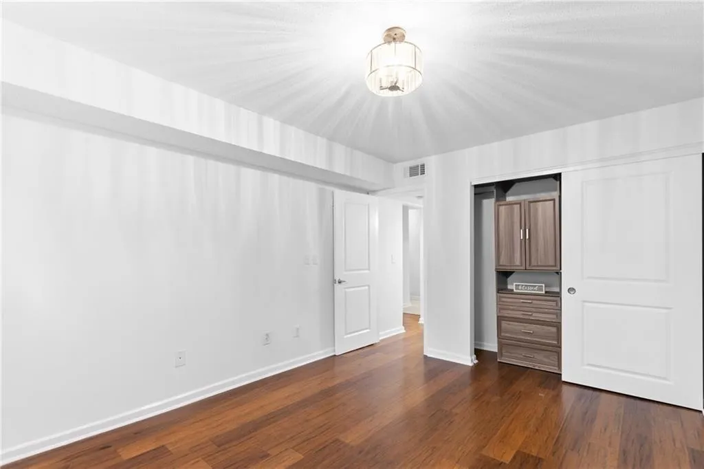 Primary bedrooms with custom closet