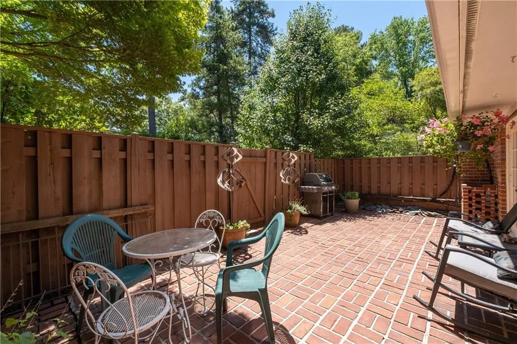 View of patio featuring grilling area