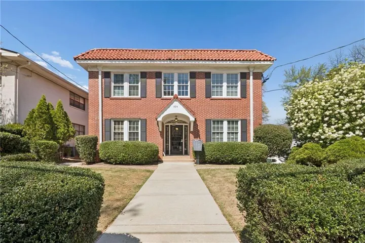 View of front facade with brick siding
