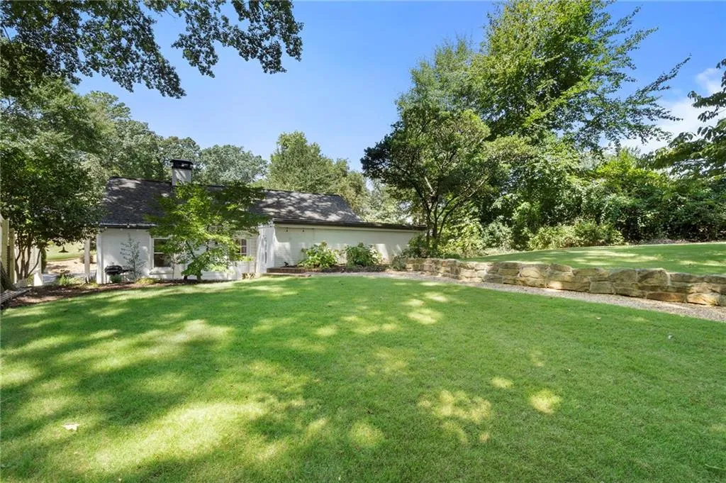 Huge walkout backyard