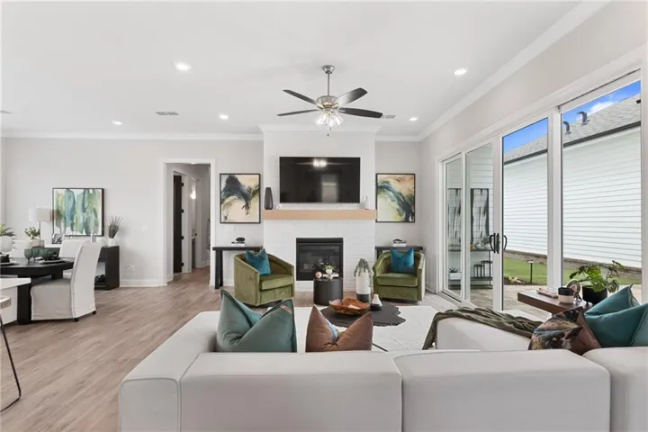 The McDaniel, at the Promenade, Cumming's newest 55+ ACTIVE ADULT COMMUNITY. The photo is not of the actual home but of a previously built TPG home.