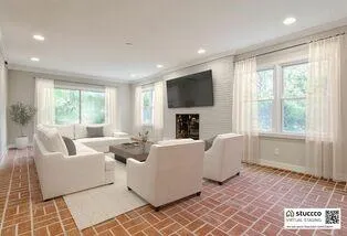 Basement - virtually staged