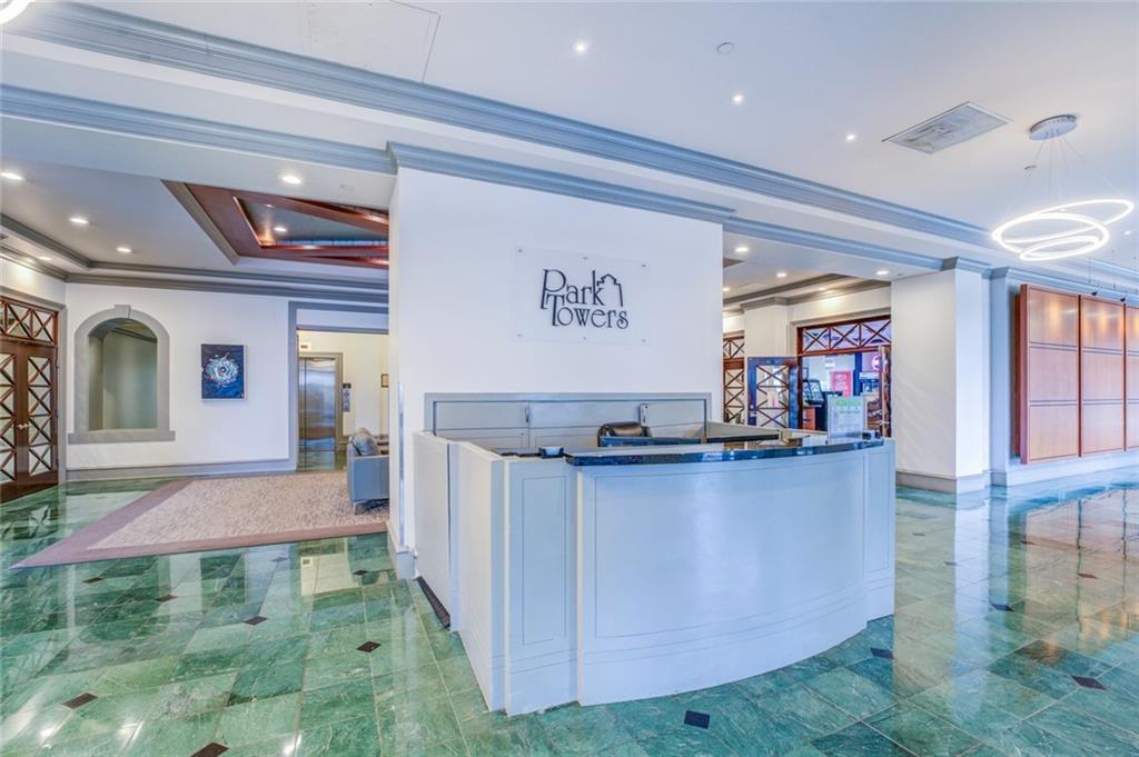 View of welcome area