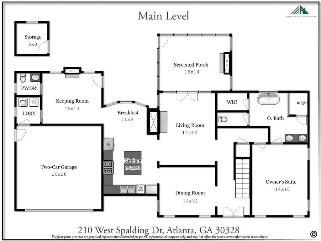 210 W Spalding Drive, Atlanta, Georgia 30328, 5 Bedrooms Bedrooms, ,3 BathroomsBathrooms,Residential,Sold,210 W Spalding Drive,7426010