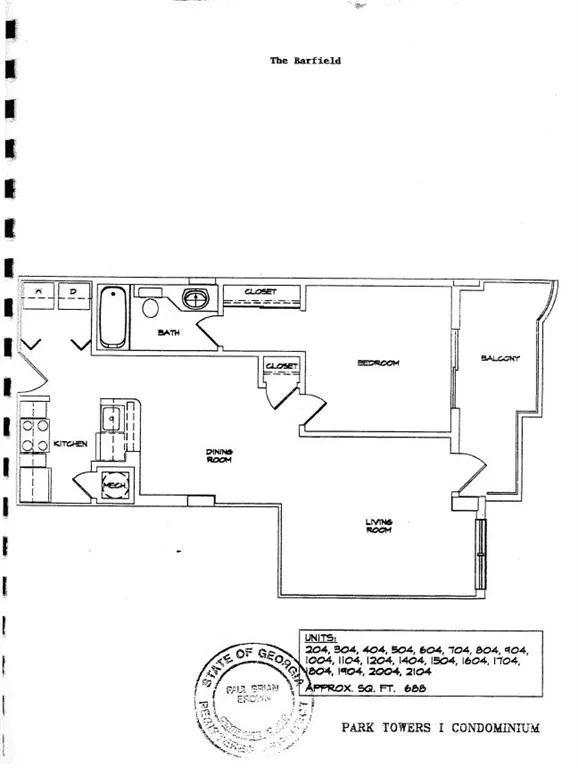 795 Hammond Drive Unit #2004, Atlanta, Georgia 30328, 1 Bedroom Bedrooms, ,1 BathroomBathrooms,Residential,Sold,795 Hammond Drive Unit #2004,6517872
