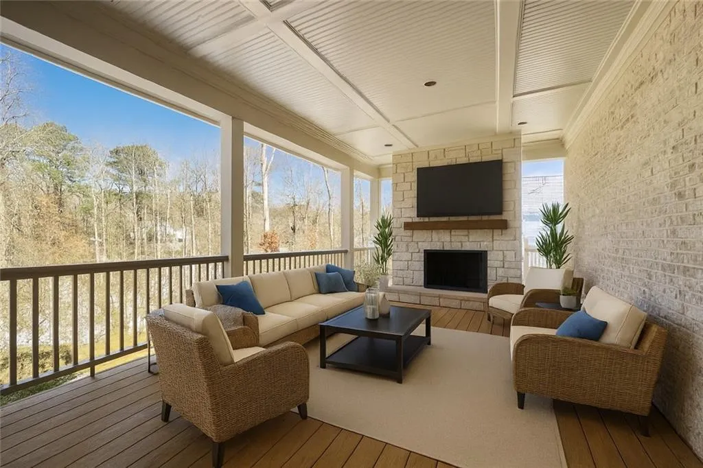 Off main kitchen, living room