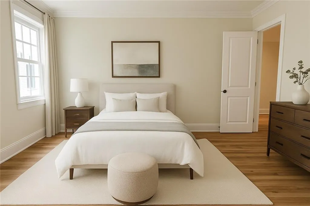 Secondary Bedroom, virtually staged