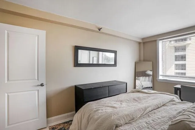 Bedroom with baseboards