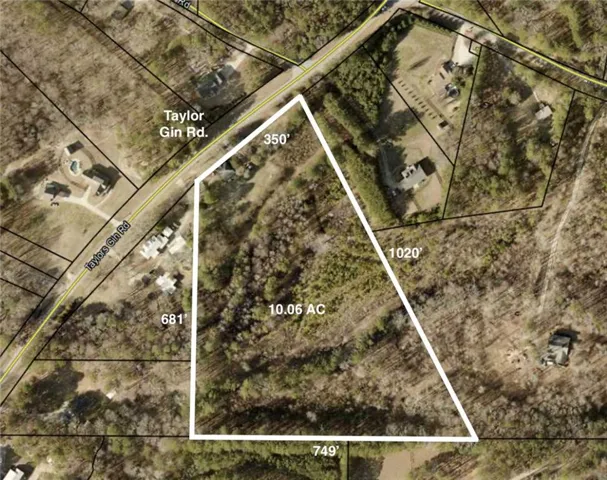 Plat Map. Illustrating property boundaries, dimensions, and acreage for the defined parcel