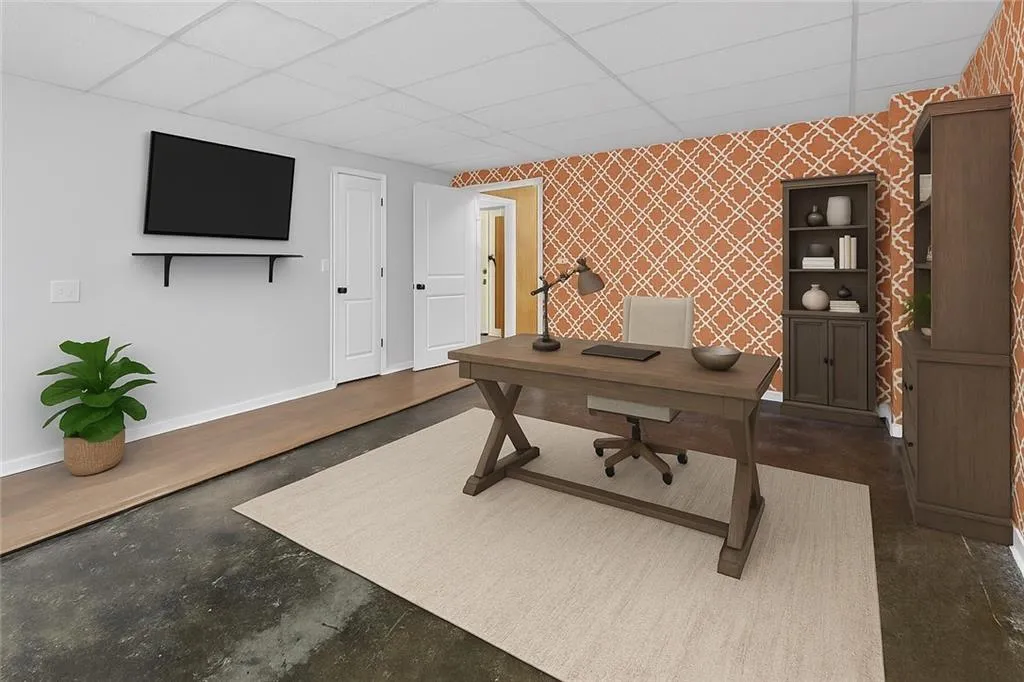 Terrace level, which can be 4th bedroom (virtually staged)