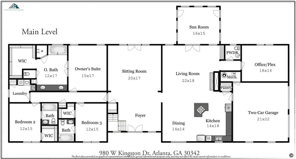 980 W Kingston Drive, Sandy Springs, Georgia 30342, 5 Bedrooms Bedrooms, ,5 BathroomsBathrooms,Residential,Sold,980 W Kingston Drive,6061398