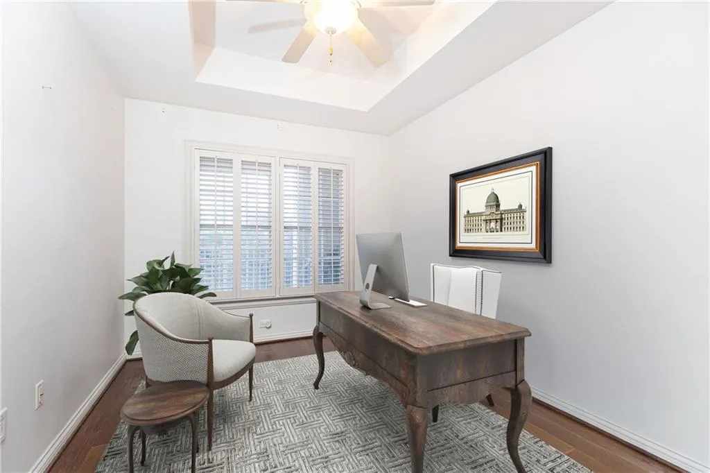 Virtually Staged Home office in guest bedroom Virtually Staged Home office in guest bedroom