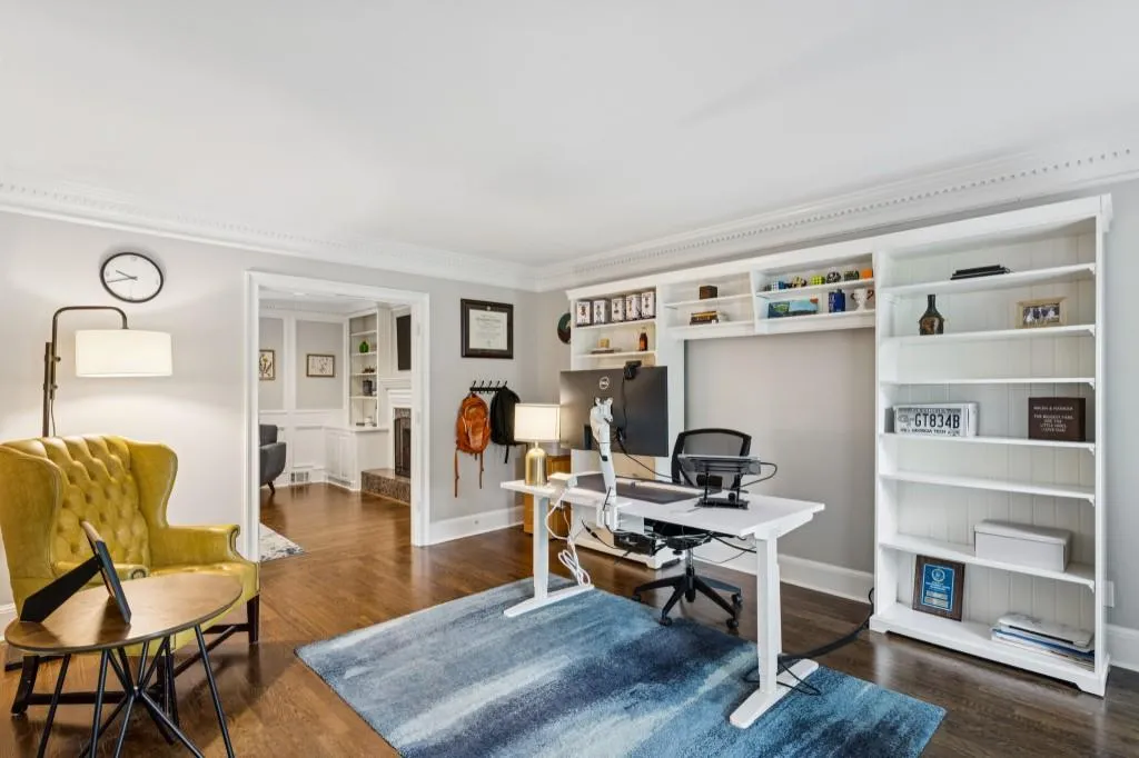 Main Level Study offers the perfect Home Office or Flex Space
