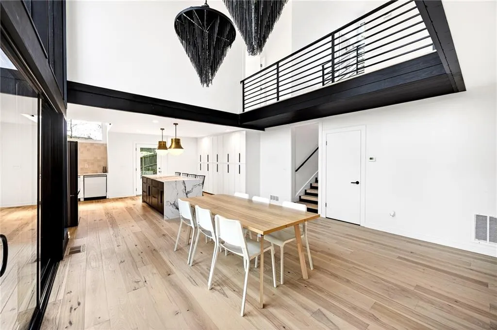 View of dining area looking into the kitchen