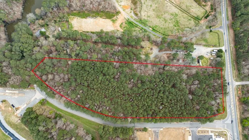 View of property location with property parcel outlined