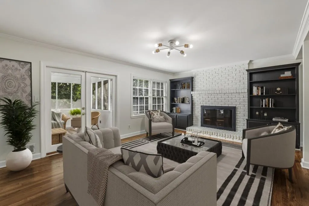 Light-Filled Interiors With Hardwood Floors Throughout