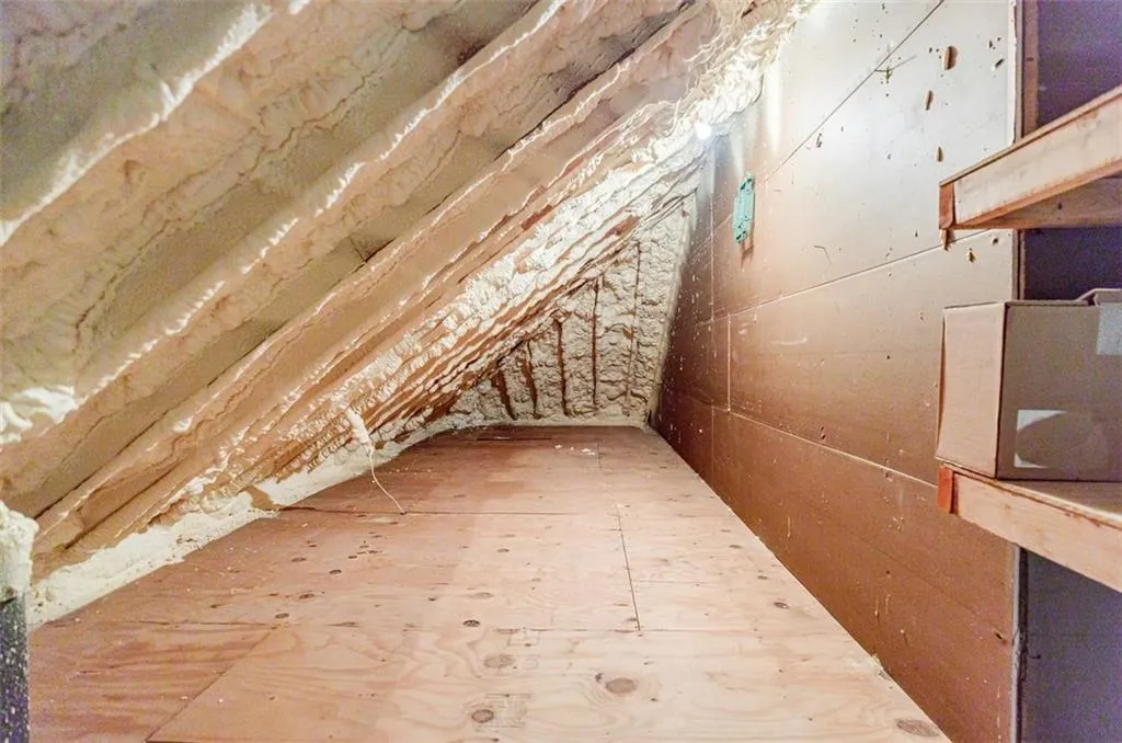 Walk-In Attic Storage Upstairs + Spray Foam Insulation Upgrade