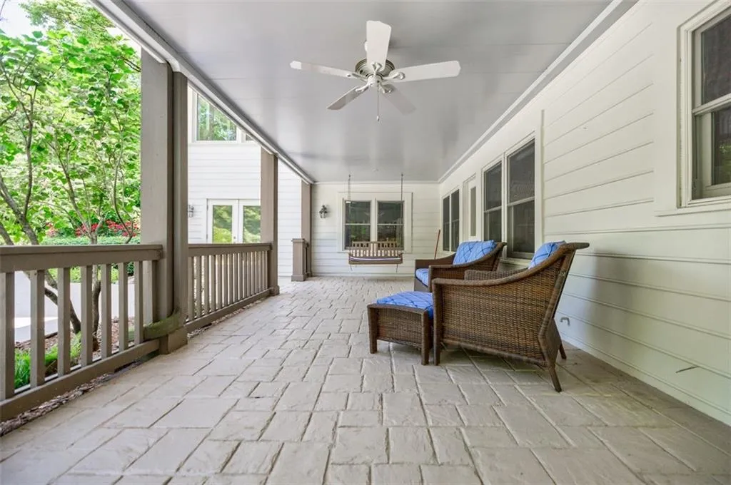 Walkout from Terrace Level to Covered Patio
