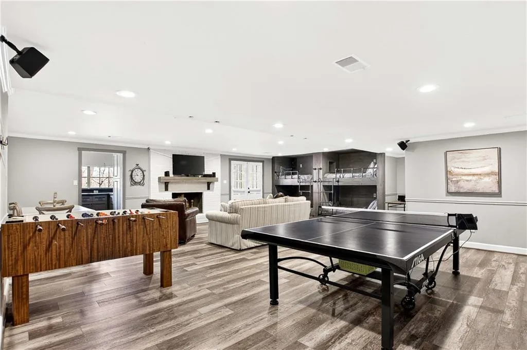 The basement is the perfect spot for casual entertaining!