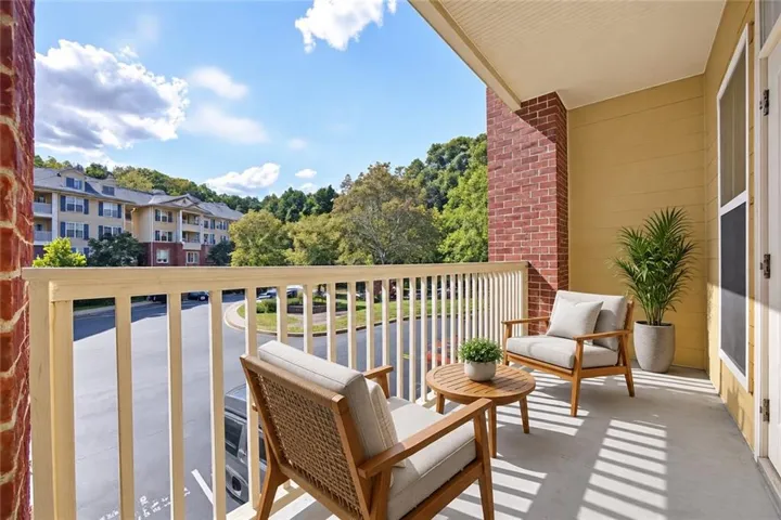 Virtually Staged - Covered balcony