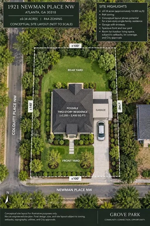 1921 Newman Place Nw, Atlanta, Georgia 30318, 0 ,Land,For Sale,1921 Newman Place Nw,7838149