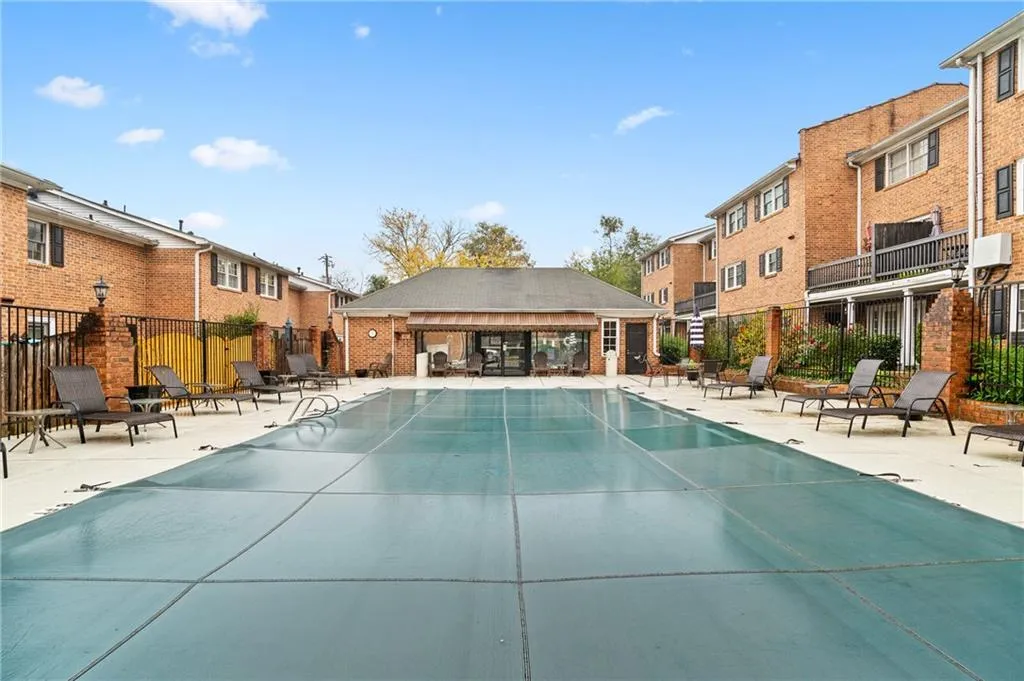 View of pool with a patio area