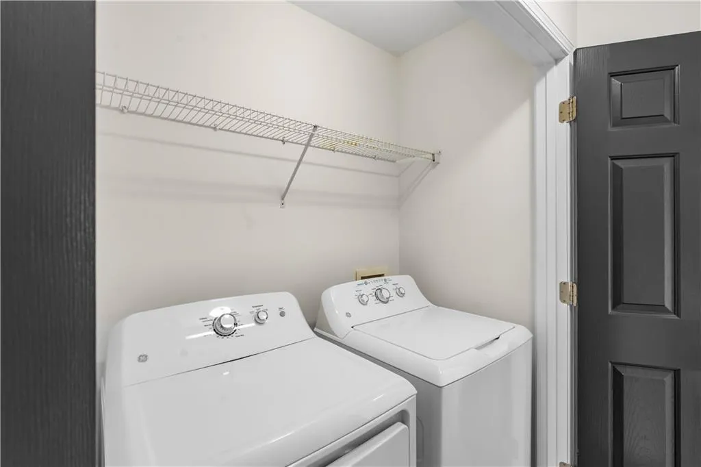 Washer and dryer are already installed and included with the home. Truly move in ready!