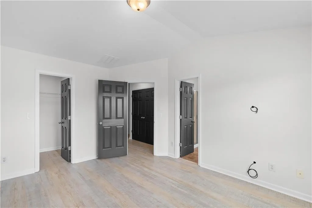 Gorgeous painted doors throughout the home.