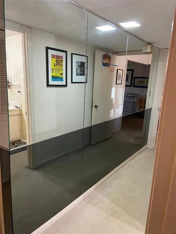 Hall with carpet