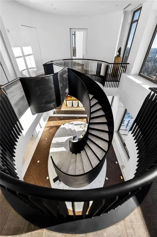 View of stairs from 58th floor