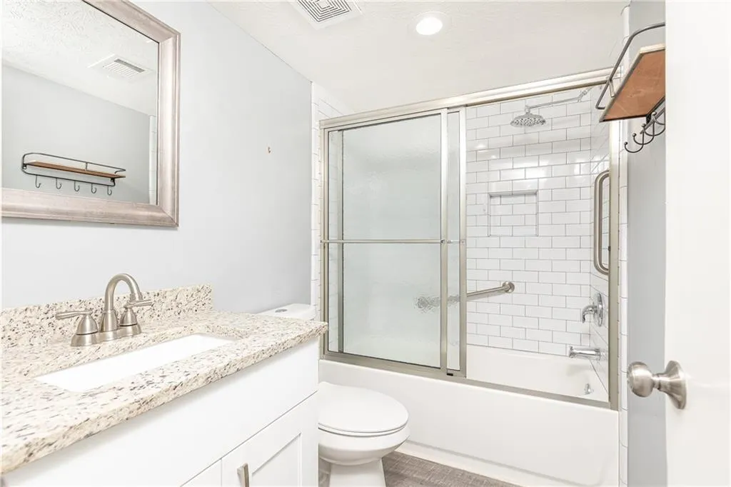 Bathroom in the hallway.