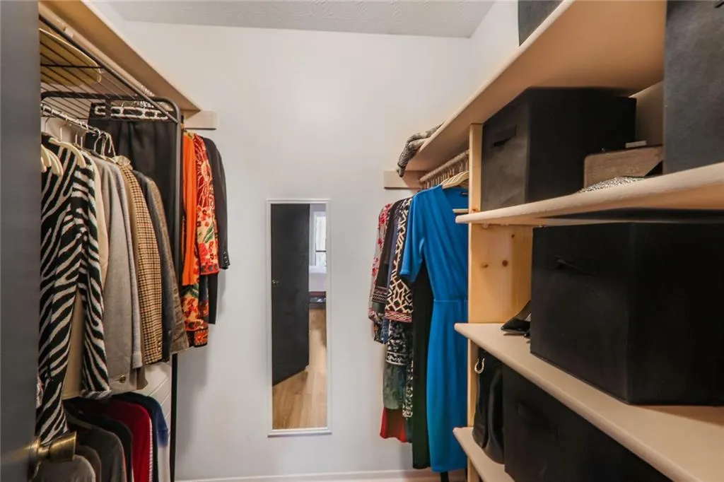 View of spacious closet