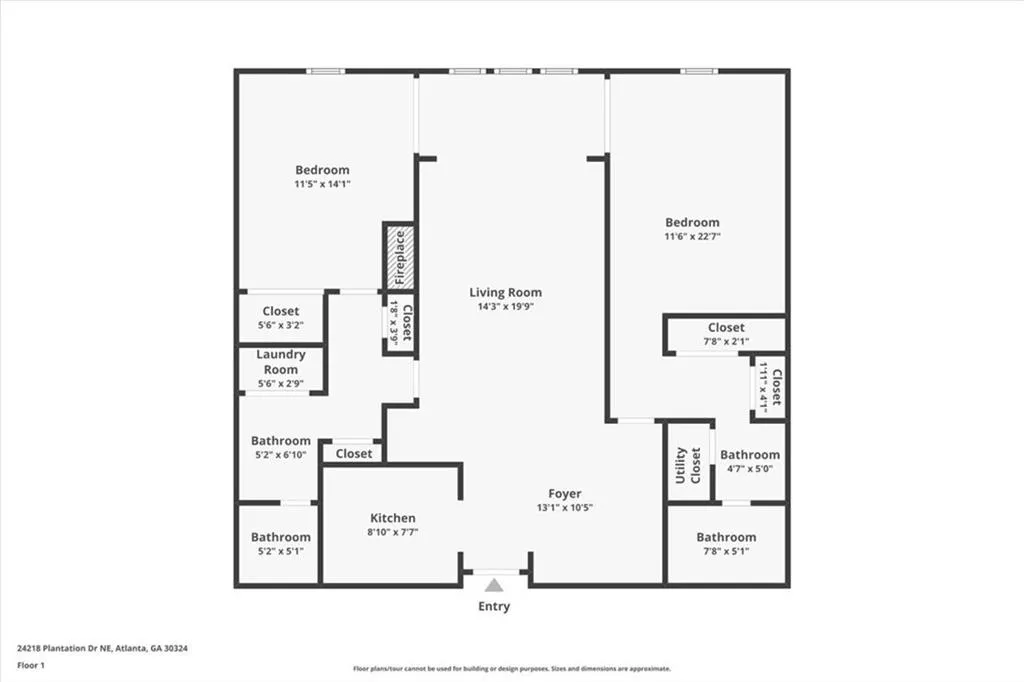 View of floor plan / room layout
