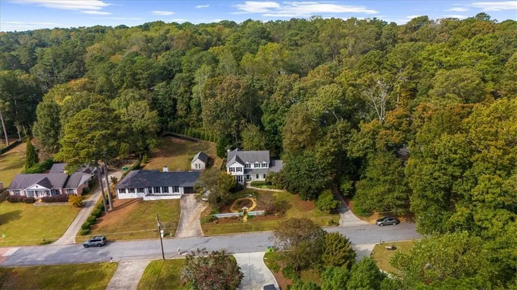 Aerial view of property's location