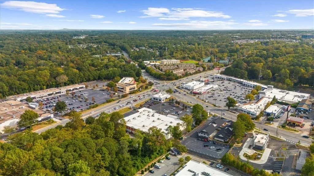 View of property location with a forest