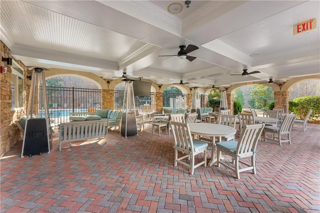 This is the perfect place to come sit outside and socialize with guests or neighbors. Furnishings have been recently upgraded and an outdoor tv was installed. Come watch an SEC or NFL game outside in this gorgeous space!
