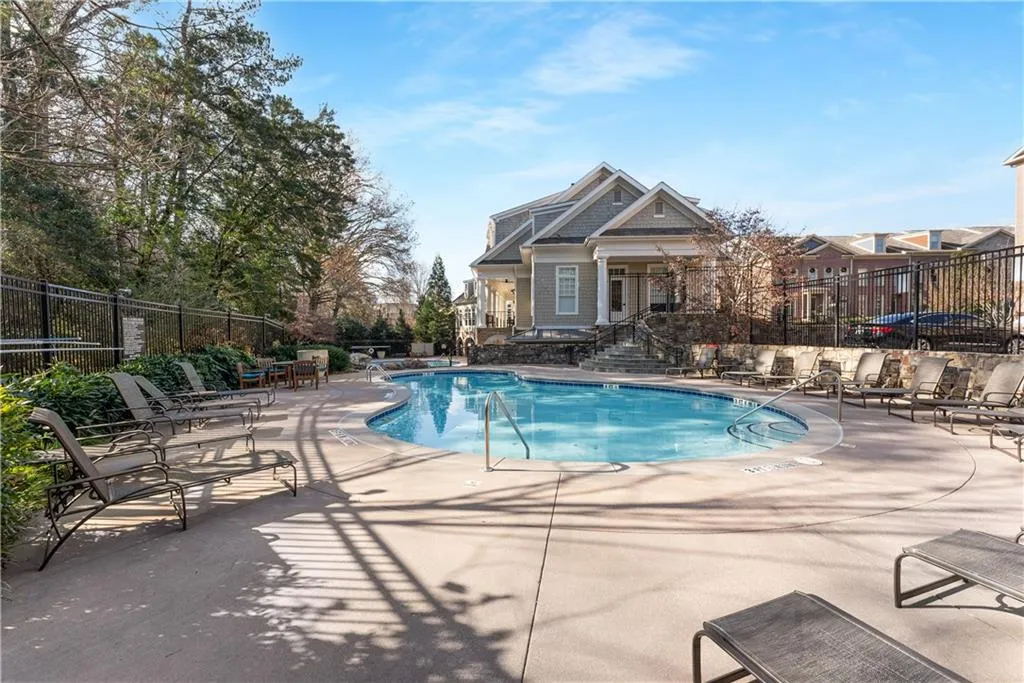 View of pool with a patio