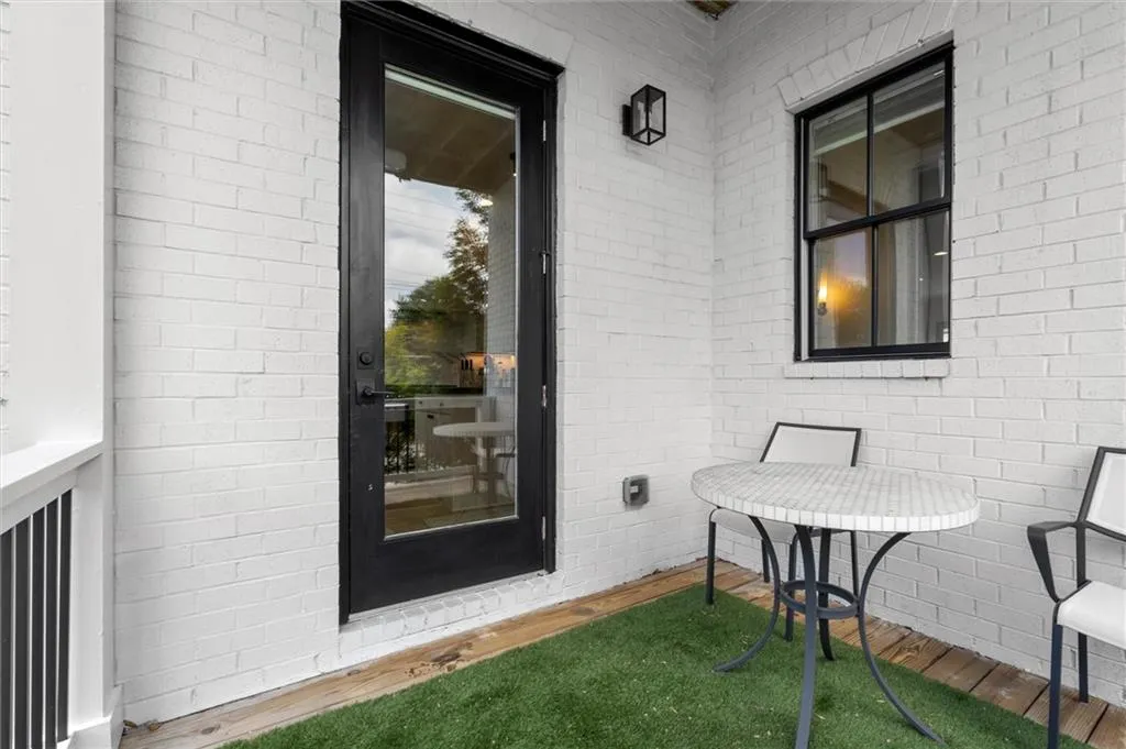 Exterior access from the kitchen.