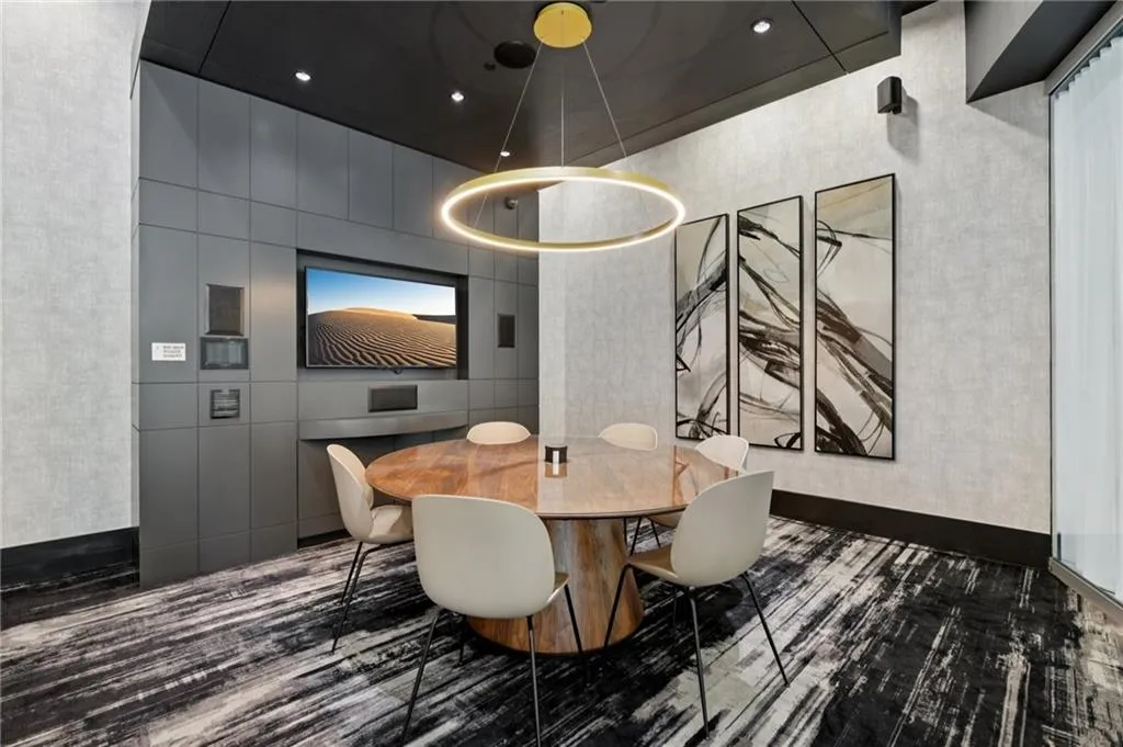 Recently renovated conference/business center area