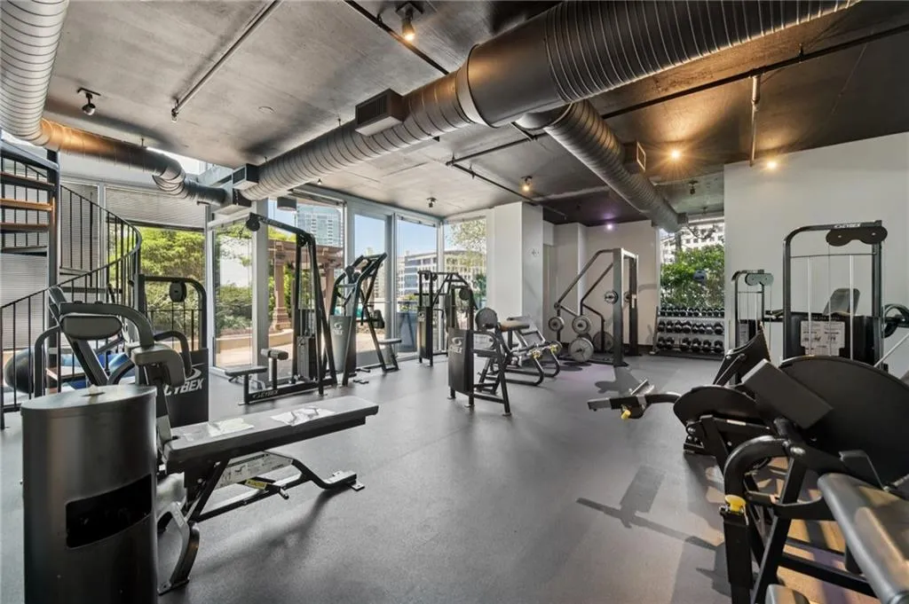 Double story fitness center