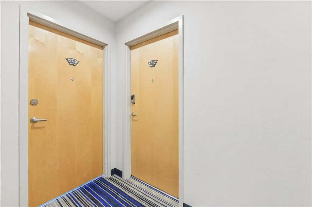 Entrance to unit