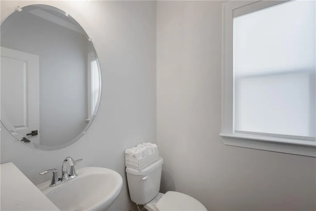 Bathroom with toilet and a sink