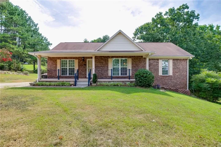 5446 Dahlonega Highway, Clermont, Hall County, Ga 30527 Brick front Ranch plan over full finished Basement