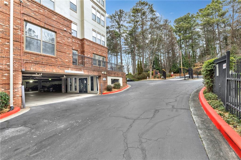 Driveway to the building