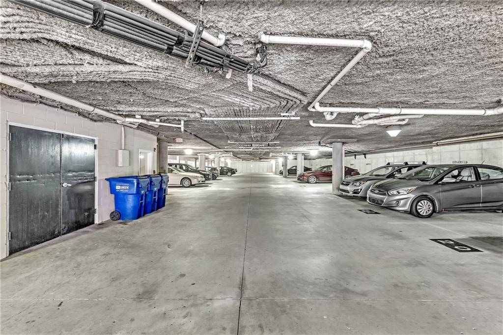 View of covered parking