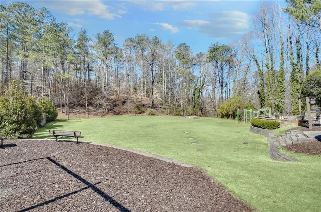 Surrounding community with a lawn