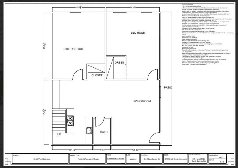 View of room layout