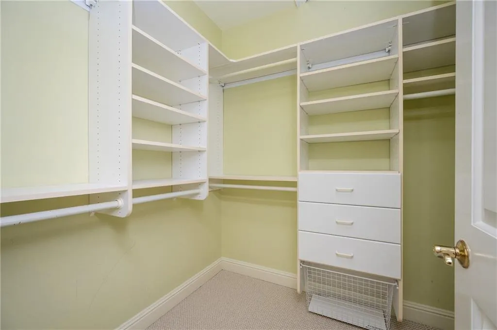 Primary closet on second floor