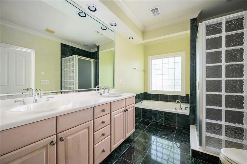 Primary bathroom on second floor