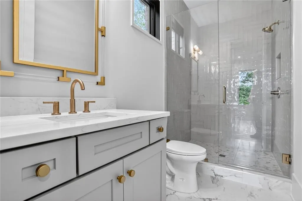 One of the secondary bathrooms.